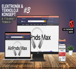 Teknoloji & Elektronik Satış E-Ticaret V3